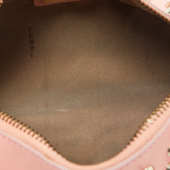 Fendi Peach Pink Leather Studded Mini #158870F41B - Picture 7 of 9